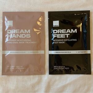 NIB - Nail Boo - Dream Hands Nail & Hand Mask + Dream Feet Foot Mask Set